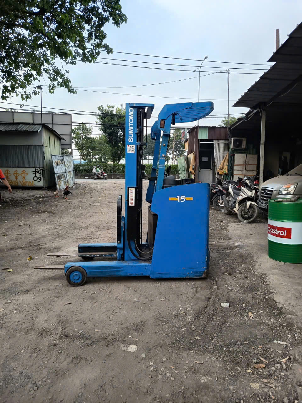 Xe nâng điện SUMITOMO 1.5Tấn Càng nâng 5m